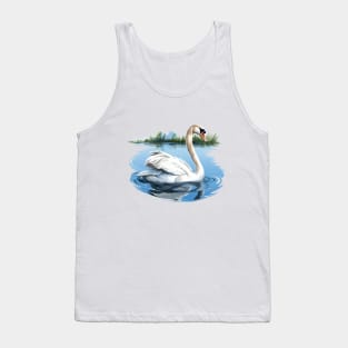 White Swan Tank Top